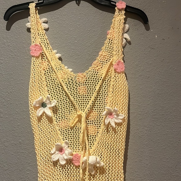 For Love and Lemons Corie Crochet Floral Maxi Dress - Picture 12 of 15